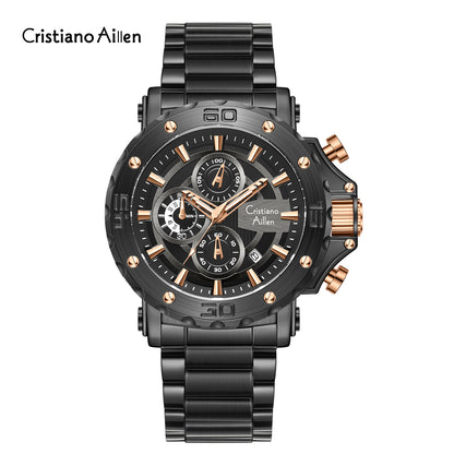 CA-9841 Chronograph Watch - Black Gold
