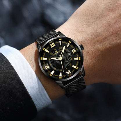 KnT-6615 Analog Watch - Black