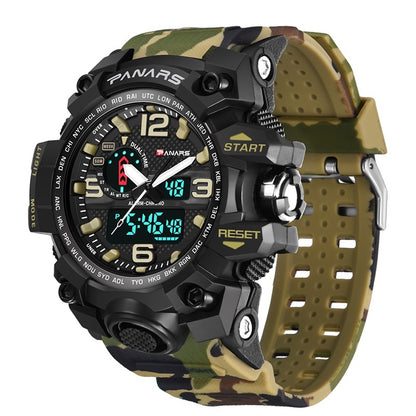 PANARS PNRS-8202 Beige dual time sports watch for men - watch feature detail