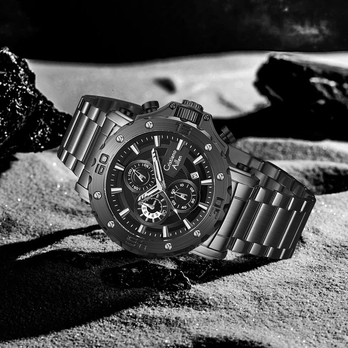 CA-9841 Chronograph Watch - Black