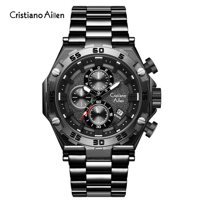 CA-9840 Chronograph Watch - Black