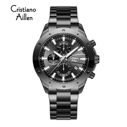 CA-8897 Chronograph Watch - Black-Blue