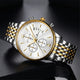 KnT-1020 Steel Chronograph Watch - Silver Gold White