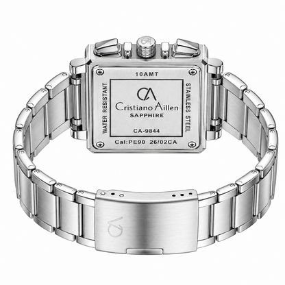 CA-9844 Chronograph Watch - Silver Black