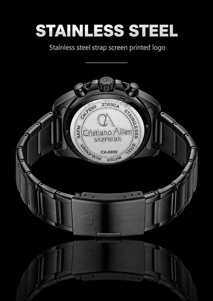 CA-8890 Multifunction Analog Watch - Black