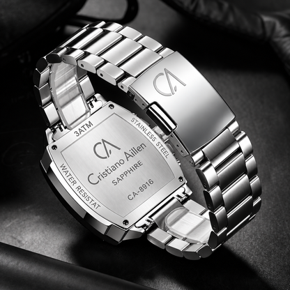 CA-8916 Chronograph Watch - Silver Black
