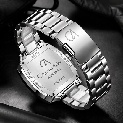 CA-8917 Chronograph Watch - Silver Blue
