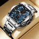 CA-8917 Chronograph Watch - Silver Blue