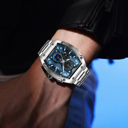 CA-8917 Chronograph Watch - Silver Blue