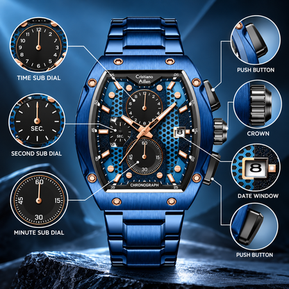 CA-8917 Chronograph Watch - Blue