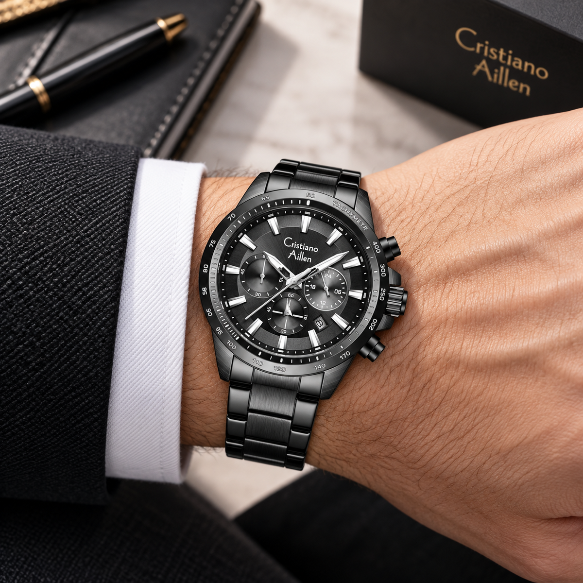 CA-8891 Multifunction Analog Watch - Black