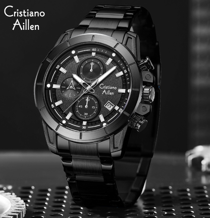 CA-8893 Multifunction Chronograph Watch - Black