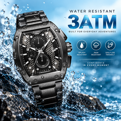CA-8917 Chronograph Watch - Black